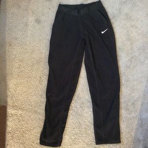 Black Nike Sherpa bootcut sweatpants